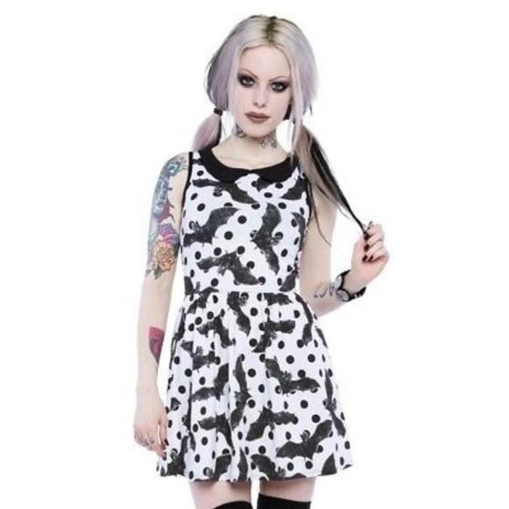 IRON FIST Ash Costello Bat Royalty Nocturnal Dress - Large